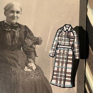 Authentic Burberry Tartan Pattern Pin **RARE!!**